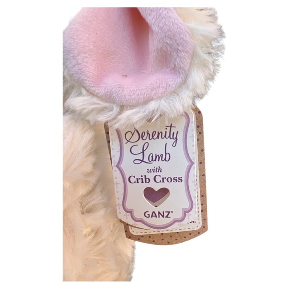 Ganz Serenity Lamb Sheep Plush With Crib Cross Praying Stuffed Animal NEW NWT 9” - Picture 4 of 9